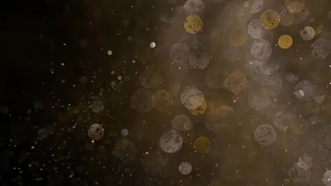 An explosion of sparkling dust. Splash of shiny silver and gold particles. Vídeo Stock 269708843