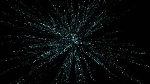 Explosion of Sparkling Particles in Space Stock Footage 201155825