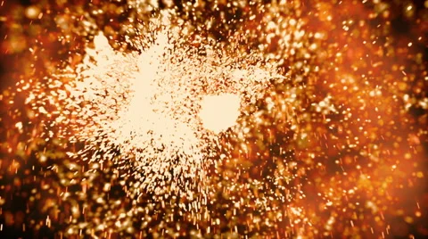 An explosion sparks on a black background video 스톡 동영상 61481185