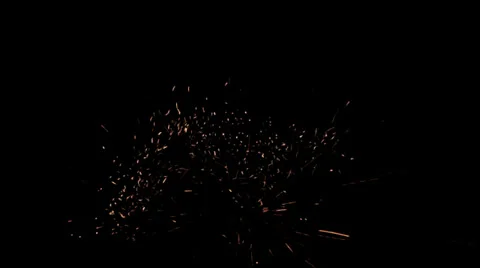 Explosion with sparks - pre keyed with alpha Channel for easy use Stock Footage 33766933