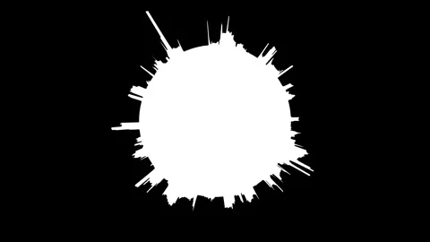 Explosion with Speed Lines. background bullet mirror transparent , Manga st.. Stock Footage 310417378