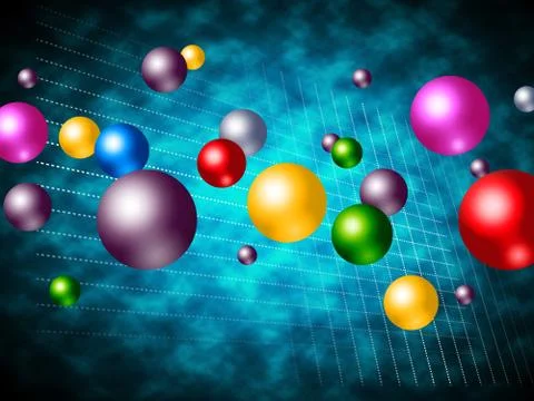 Explosion sphere indicating inferno bubble and spectrum Stock Illustration