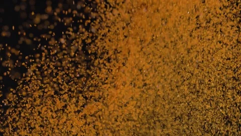 A explosion of spices . Slow motion. Stock Footage 129063052