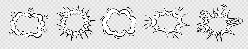 Explosion star burst bang vector effect. Blast boom shape. Stock Illustration