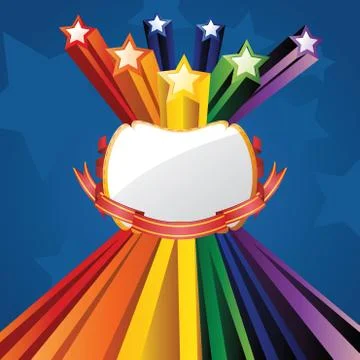 Explosion Stars Illustrazione stock