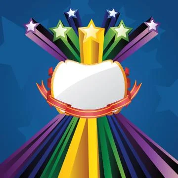 Explosion Stars Illustrazione stock