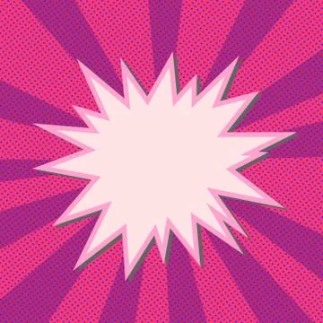 Explosion steam bubble pop-art web header set - funny funky banner comics bac Stock-Illustration