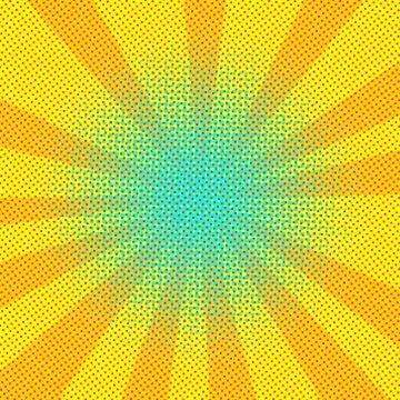 Explosion steam bubble pop-art web header set - funny funky banner comics bac Illustrazione stock