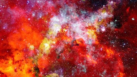 The explosion supernova. Bright Nebula. Elements of this image furnished by N Stock Photos