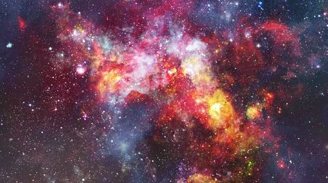 The explosion supernova. Bright Nebula. Elements of this image furnished b... Stock Photos