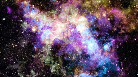The explosion supernova. Bright Nebula. Elements of this image furnished b... Stock Photos