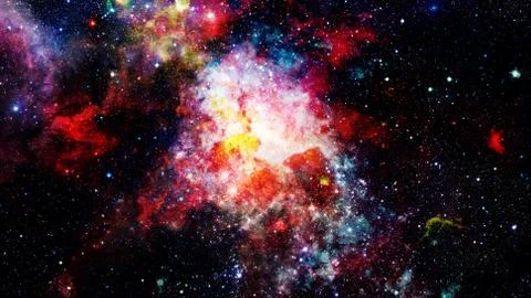 The explosion supernova. Bright star. Elements of this image furnished by NAS Foto stock