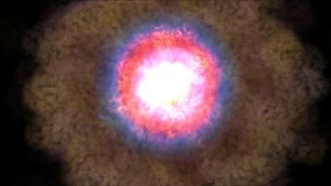Explosion of Supernova in deep space. Cosmic cataclysm. Stock Footage 282029420