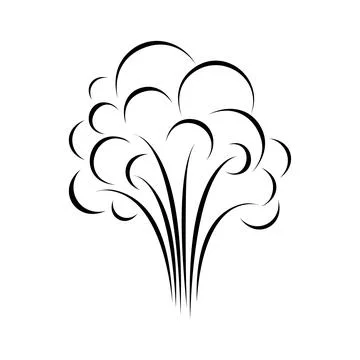 Explosion trace isolated. Vector illustration Illustrazione stock