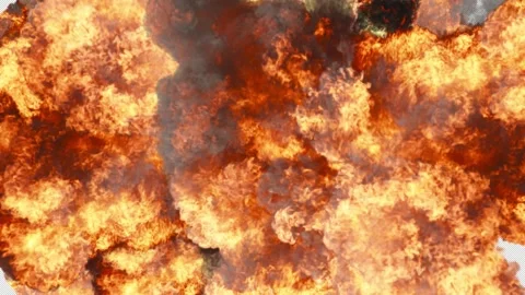 Explosion Transition Alpha Video stock 277968433