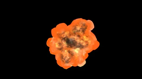 Explosion on transparent background | Stock Video | Pond5