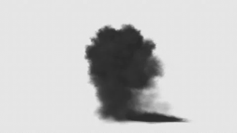 Explosion with transparent background Video stock 208459155