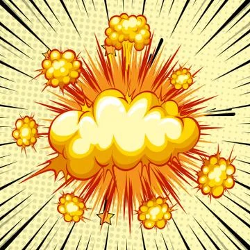 Explosion Vector Illustrazione stock