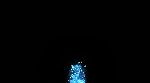 Explosion Of Vibrant Ice Blue Particles - 10 库存影片 67628766