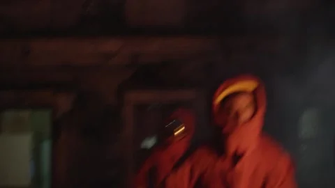 Explosion War Zone Rescue 03 Stock Footage 145786009