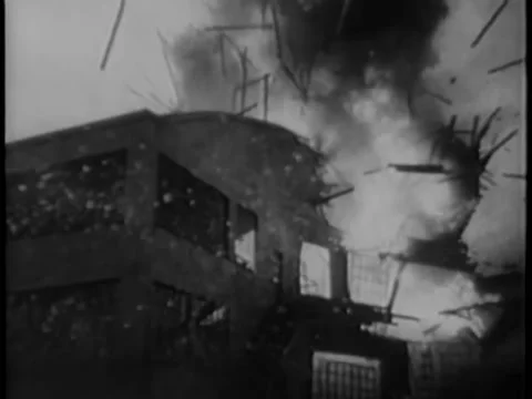 Explosion in warehouse Stock Footage 260255553