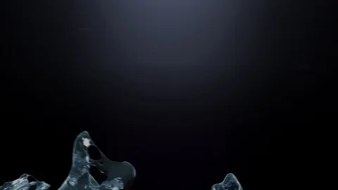 Explosion of Water splashing for logo making or intro Stock Footage 124631202