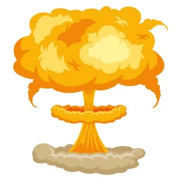 Explosion with wave Stock Illustration