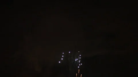 Explosion of white fireworks flash in the sky 스톡 동영상 122644149