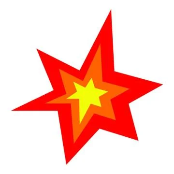 Explosion on white Stock Illustration