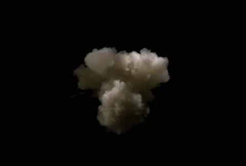 Explosion of white smoke Stock Footage 86884923
