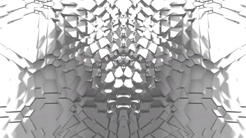 Explosion White Wall Fast kaleidoscopic Beats with falling stones Stock Footage 150176359