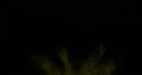 Explosion Yellow Powder Stock Footage 206076140