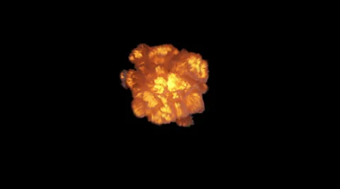 Explosions with alpha matte. High angle view. Small. 스톡 동영상 23949294