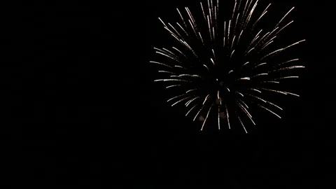 Explosions fireworks in the night sky Stock Footage 94583400