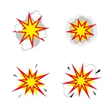 Explosions Stock Illustration