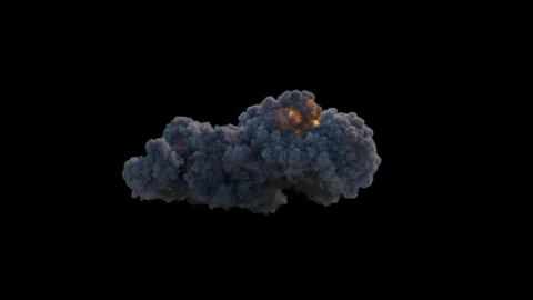 Explosions pack. Front camera v2. Alpha included. Stock Footage 105150796