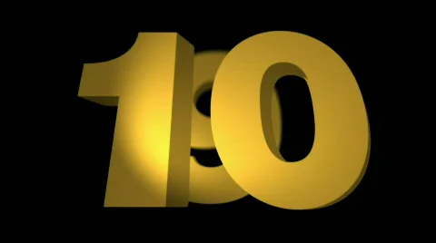 Explosive 3D count down Stock Footage 583717