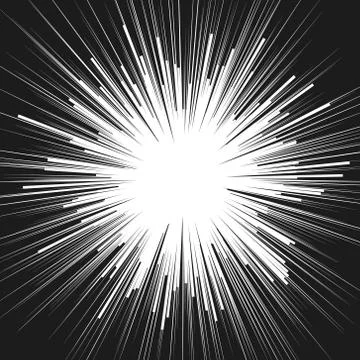 Explosive abstract rays. Dynamite burst blast vector background Illustrazione stock