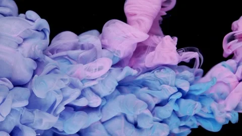 Explosive Abstract: Vibrant Colors Colliding in a Stunning Smoke-Like Formation Stock Footage 244306464