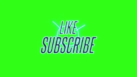 Explosive Like and Subscribe Button Green Screen Animation Stock Footage 335752122