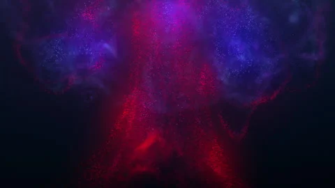 Explosive ascent of colored particles Stock Footage 168172007
