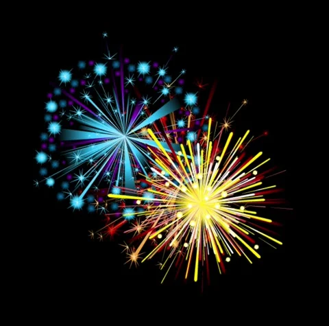 Explosive Beauty: A Fireworks Display 库存影片 225881500