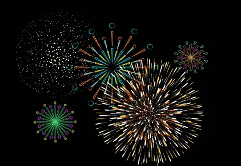 Explosive Beauty: A Fireworks Display 库存影片 225881508