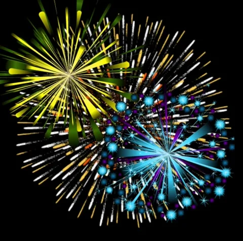 Explosive Beauty: A Fireworks Display 库存影片 225881531