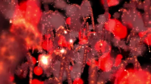 Explosive Bokeh Abstract Floating Particles, Soft Light Texture Видео 335865661