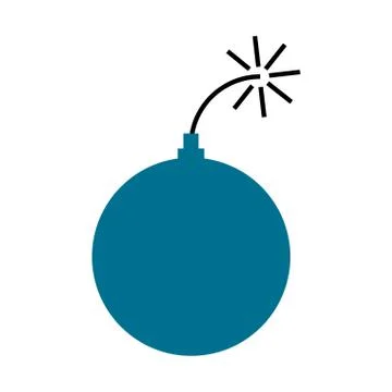 Explosive bomb comic icon Illustrazione stock