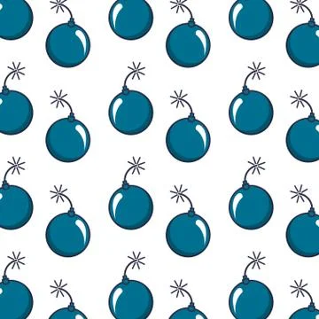 Explosive bomb comic pattern background Stockillustratie