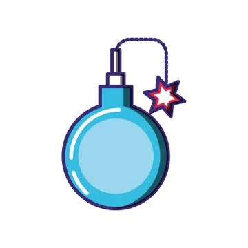 Explosive bomb isolated icon Stock Illustration