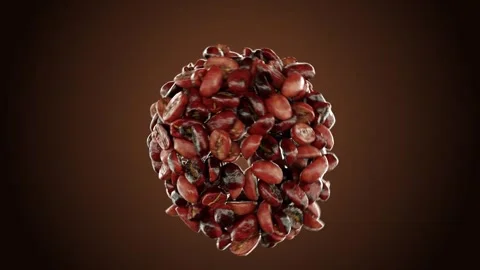 Explosive Coffee Bean Explosion: High-Quality Cinematic Footage  Stock-Footage 286808504