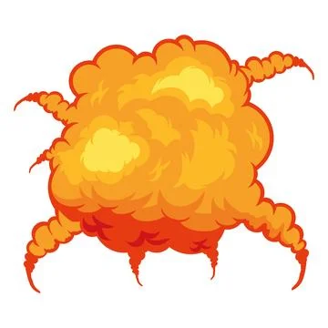 Explosive danger effect Stock Illustration
